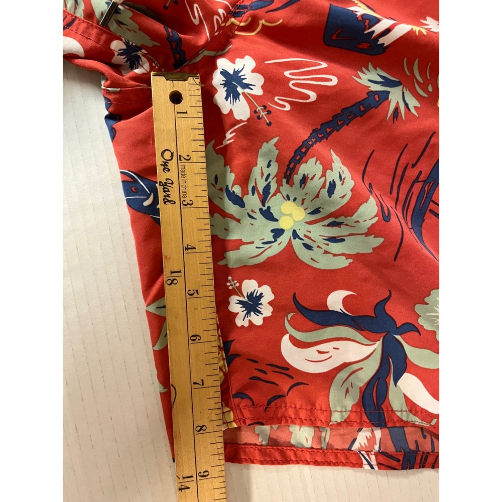 Polo Ralph Lauren Swim Trunks Men's XL Red Tropical Island Print Shorts - Picture 7 of 8